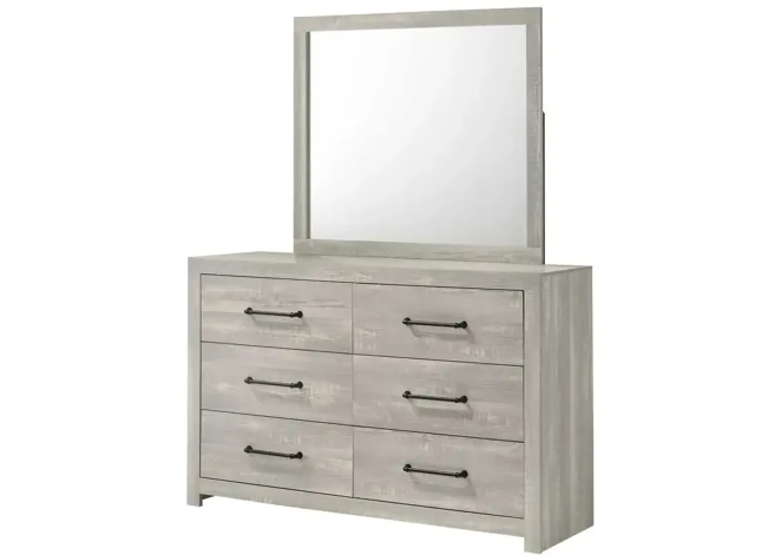 Dixon White Dresser + Mirror