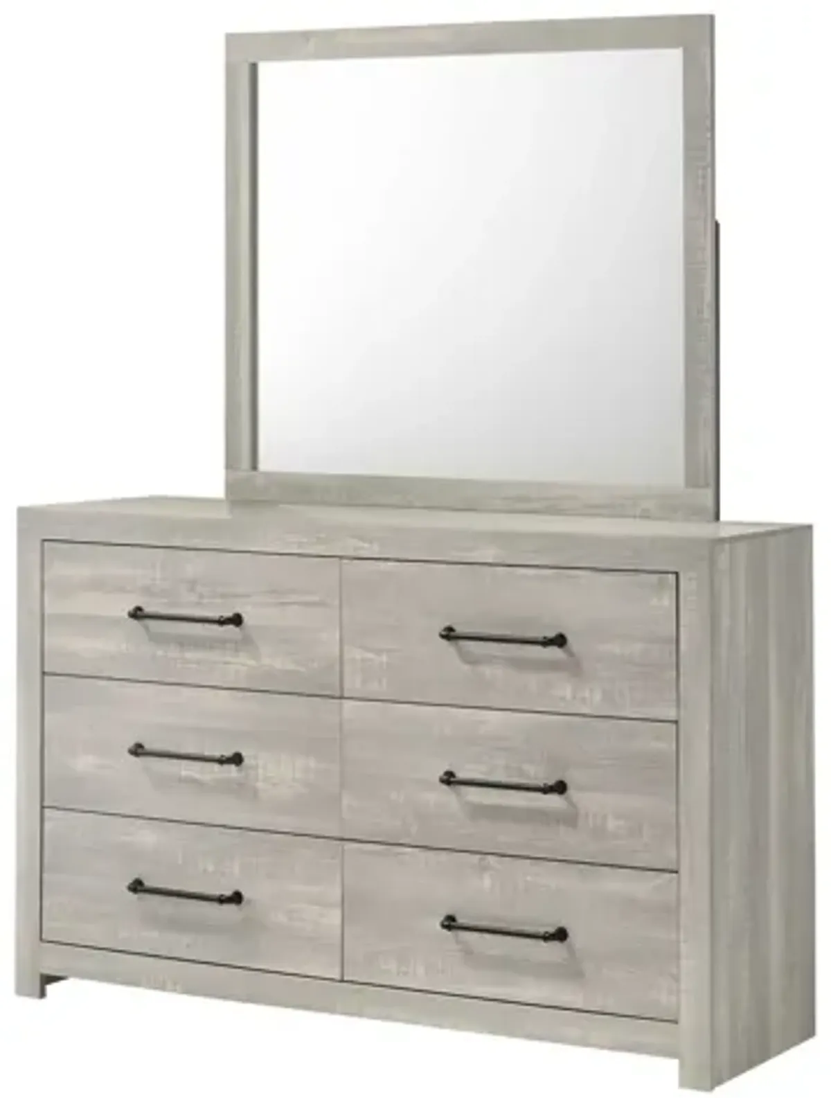 Dixon White Dresser + Mirror