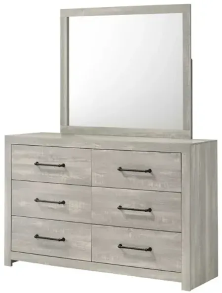 Dixon White Dresser + Mirror