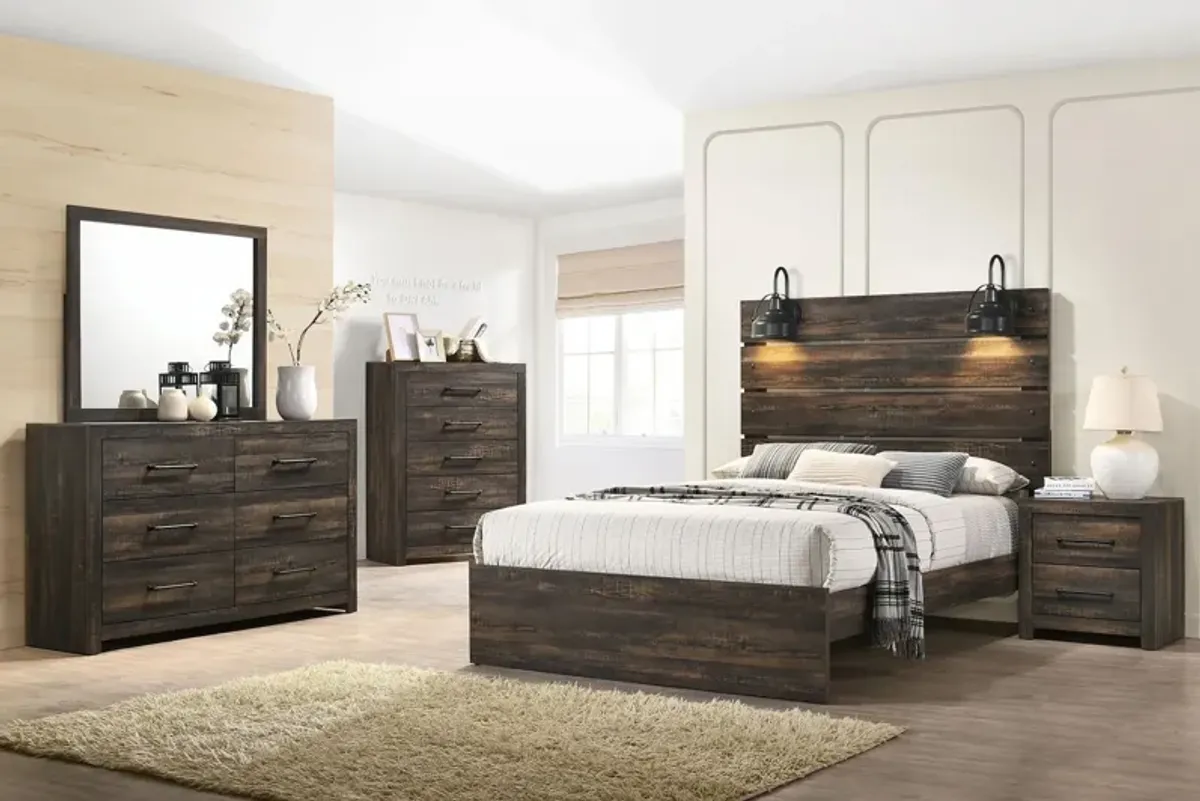 Dixon Brown 5-Piece Full Bedroom Set