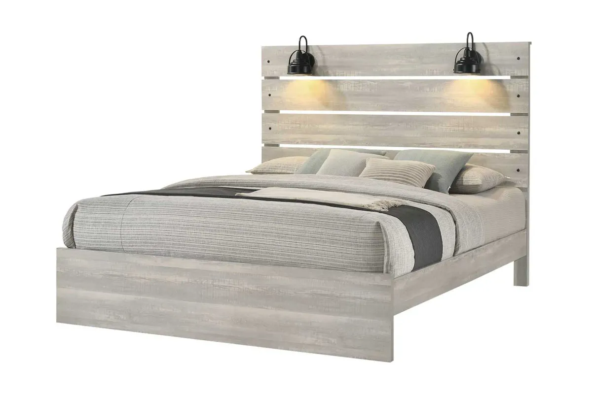 Dixon White 5-Piece King Bedroom Set