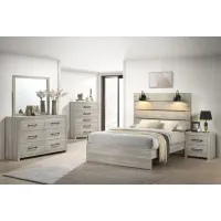Dixon White 3-Piece King Bedroom Set