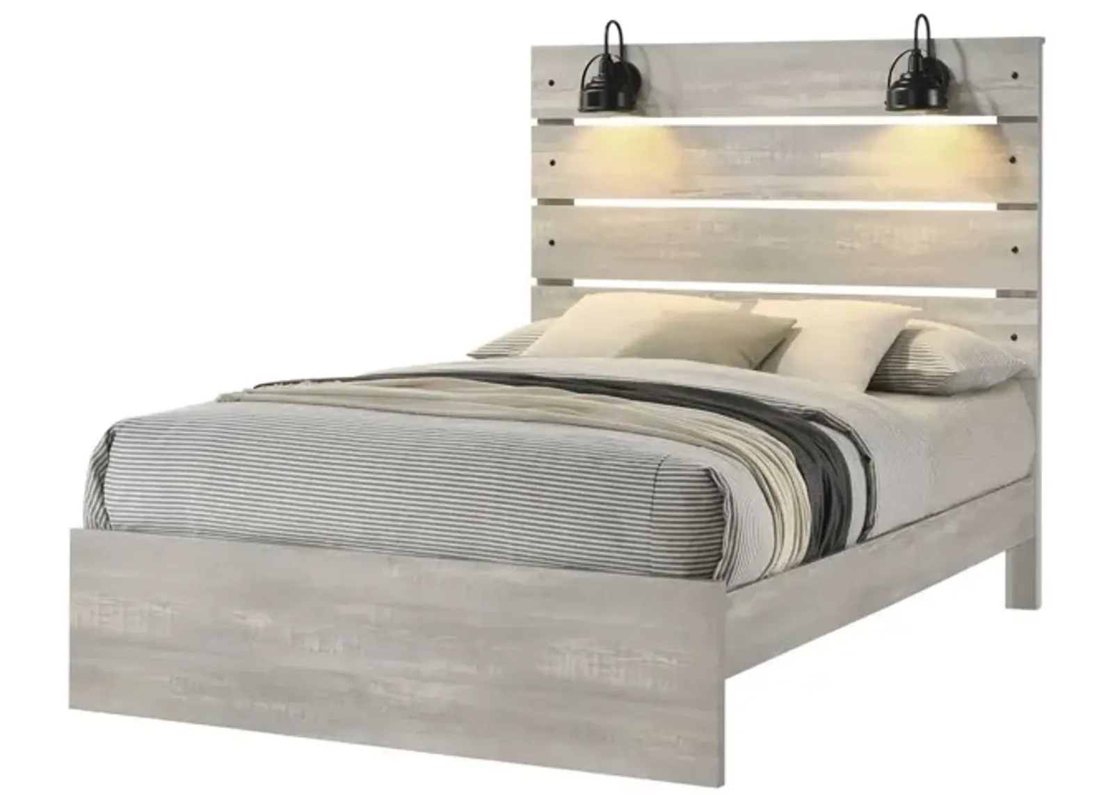 Dixon White Queen Bed