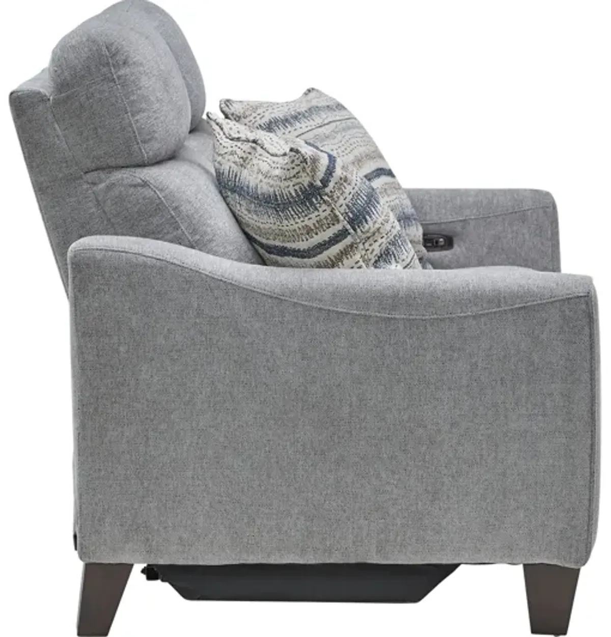 Damon Grey Dual Power Reclining Loveseat