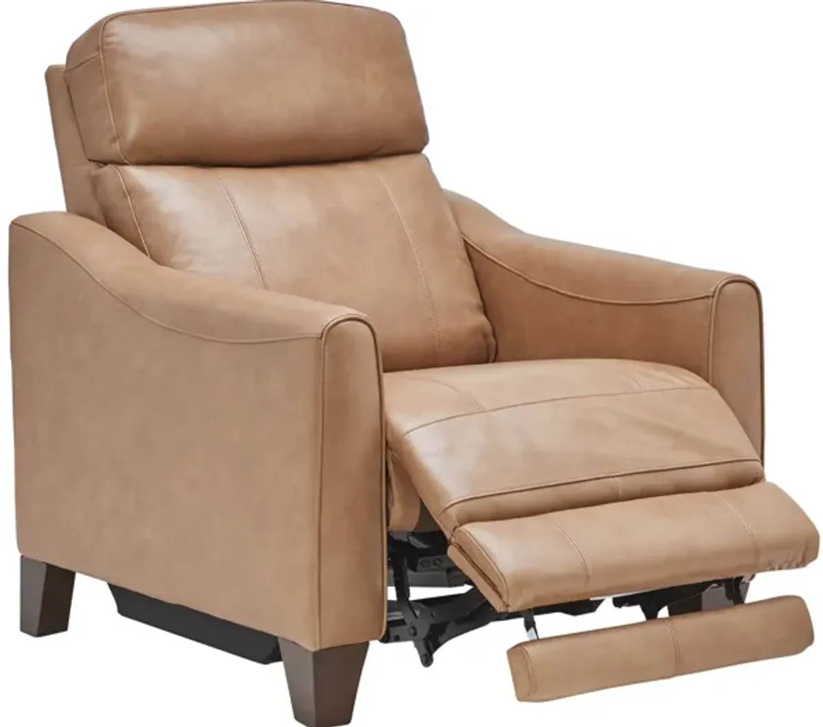 Damon Brown Leather Dual Power Recliner