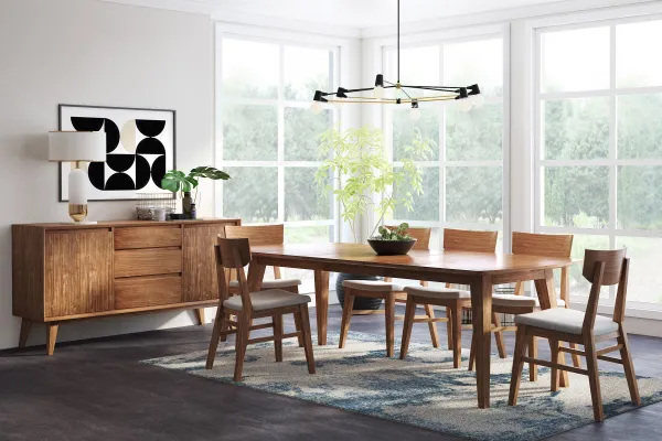 Conrad Extendable Table + 4 Chairs