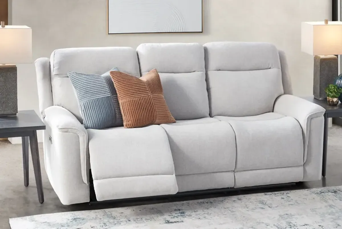 Bristol Grey Dual Power Reclining Sofa