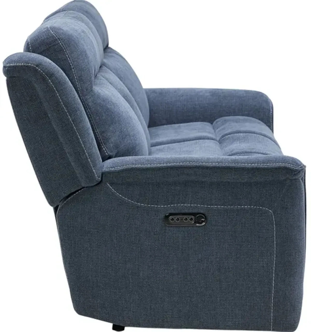 Bristol Blue Dual Power Reclining Sofa