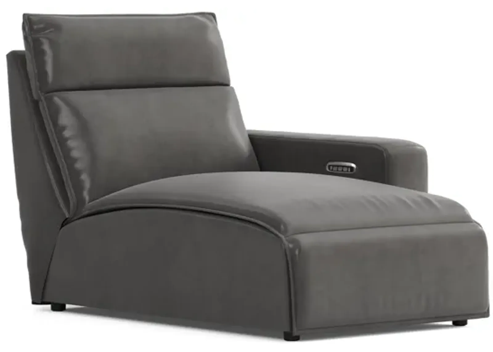 ModularTwo Grey Dual Power Reclining Right Arm Facing Chaise