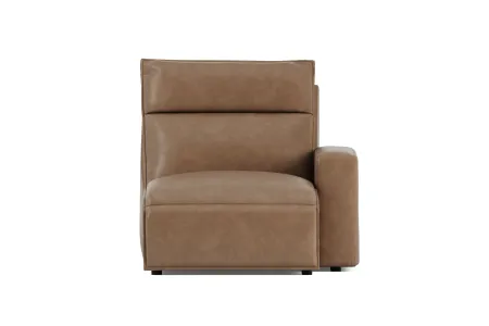 ModularTwo Brown Dual Power Reclining Right Arm Facing Chaise