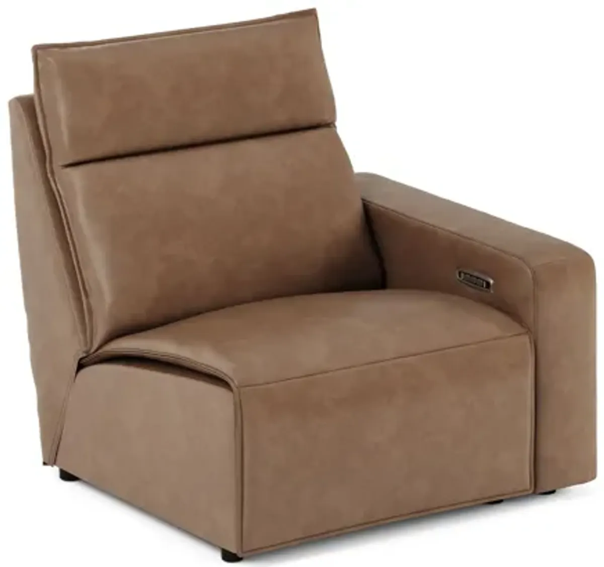 ModularTwo Brown Dual Power Right Arm Facing Recliner