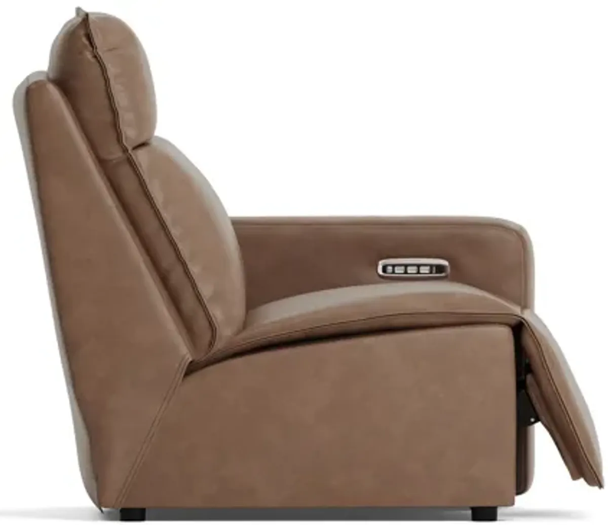 ModularTwo Brown Dual Power Right Arm Facing Recliner