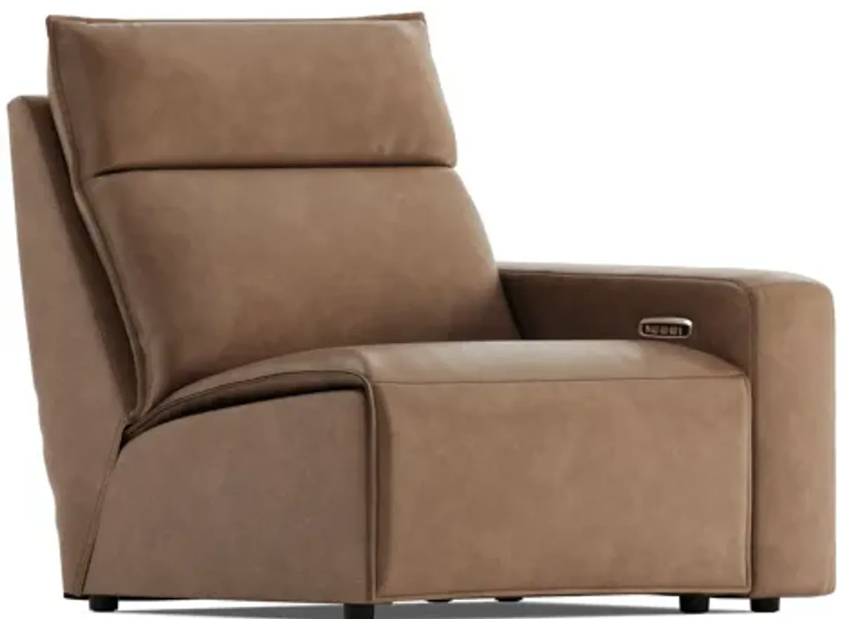 ModularTwo Brown Dual Power Right Arm Facing Recliner