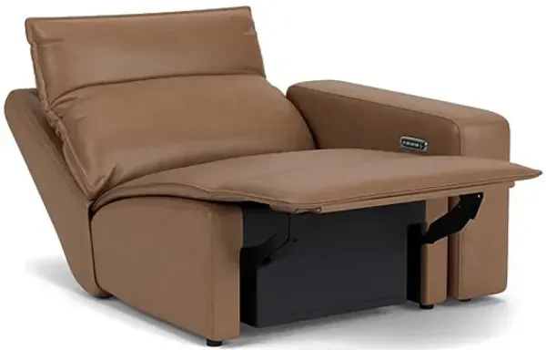 ModularTwo Brown Dual Power Right Arm Facing Recliner