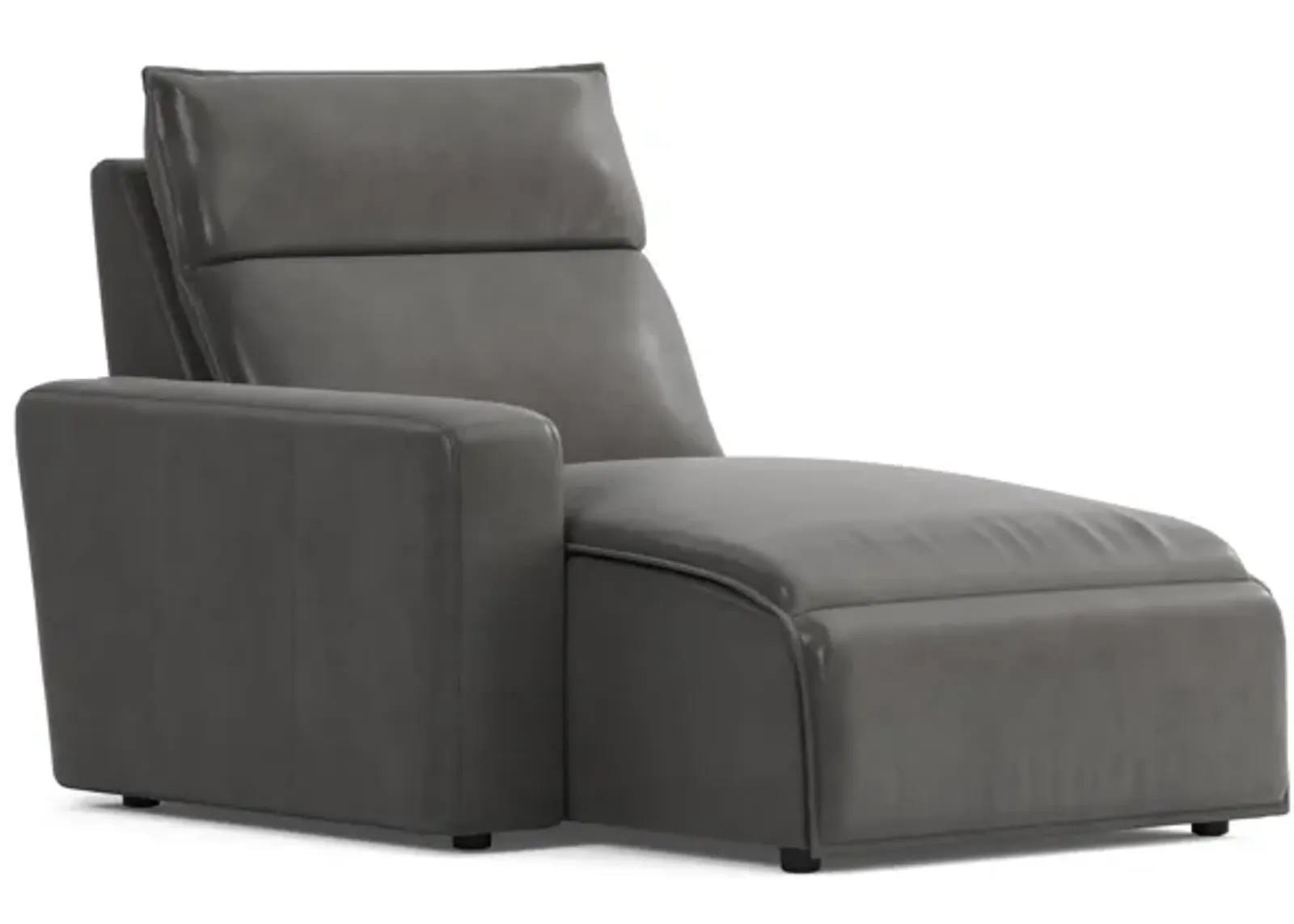 ModularTwo Grey Dual Power Reclining Left Arm Facing Chaise