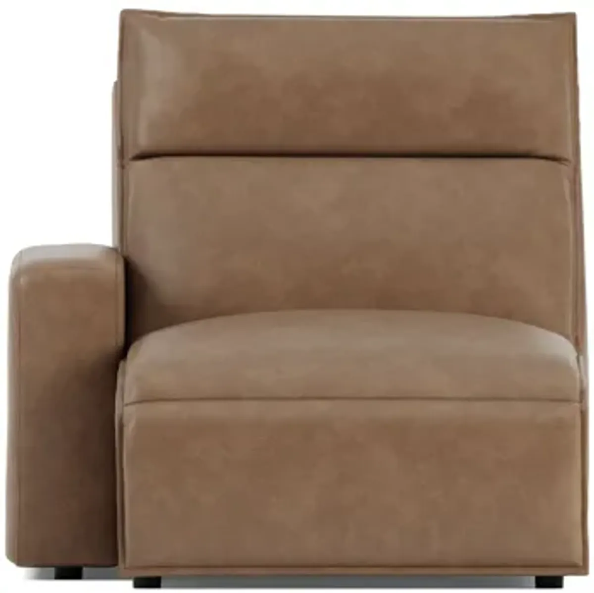 ModularTwo Brown Dual Power Reclining Left Arm Facing Chaise