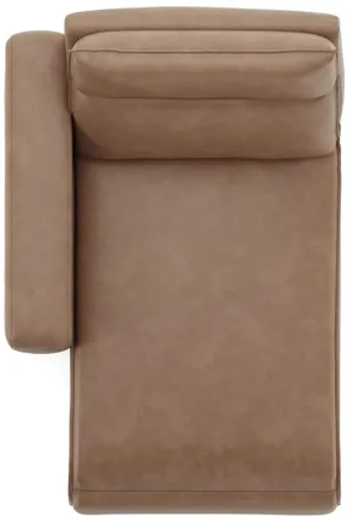 ModularTwo Brown Dual Power Reclining Left Arm Facing Chaise