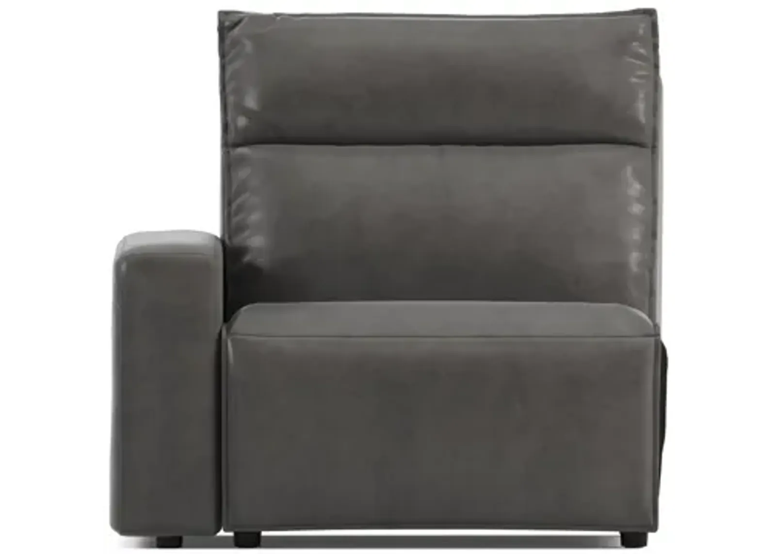 ModularTwo Grey Dual Power Left Arm Facing Recliner