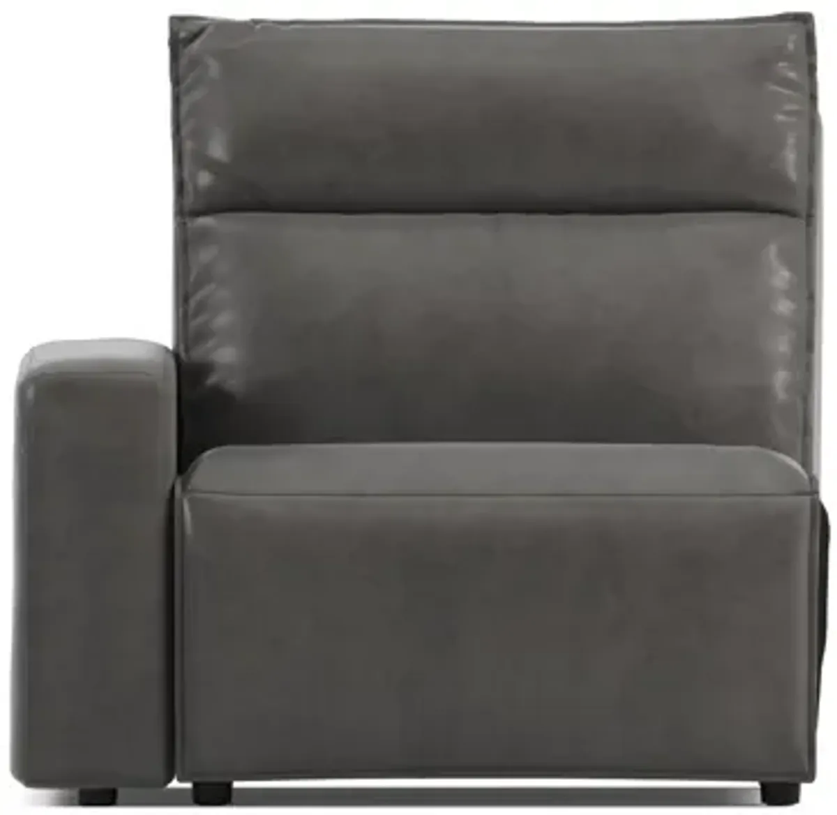 ModularTwo Grey Dual Power Left Arm Facing Recliner