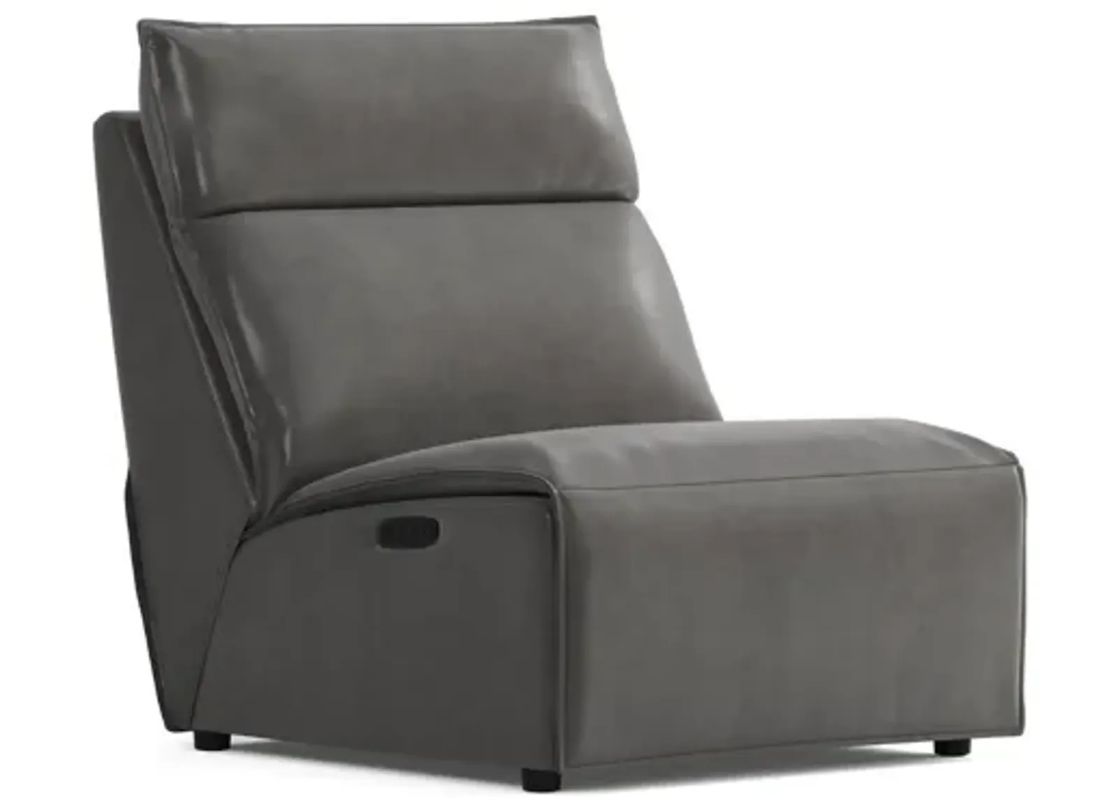 ModularTwo Grey Dual Power Armless Recliner