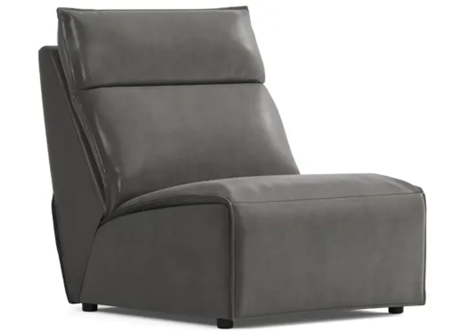 ModularTwo Grey Armless Chair