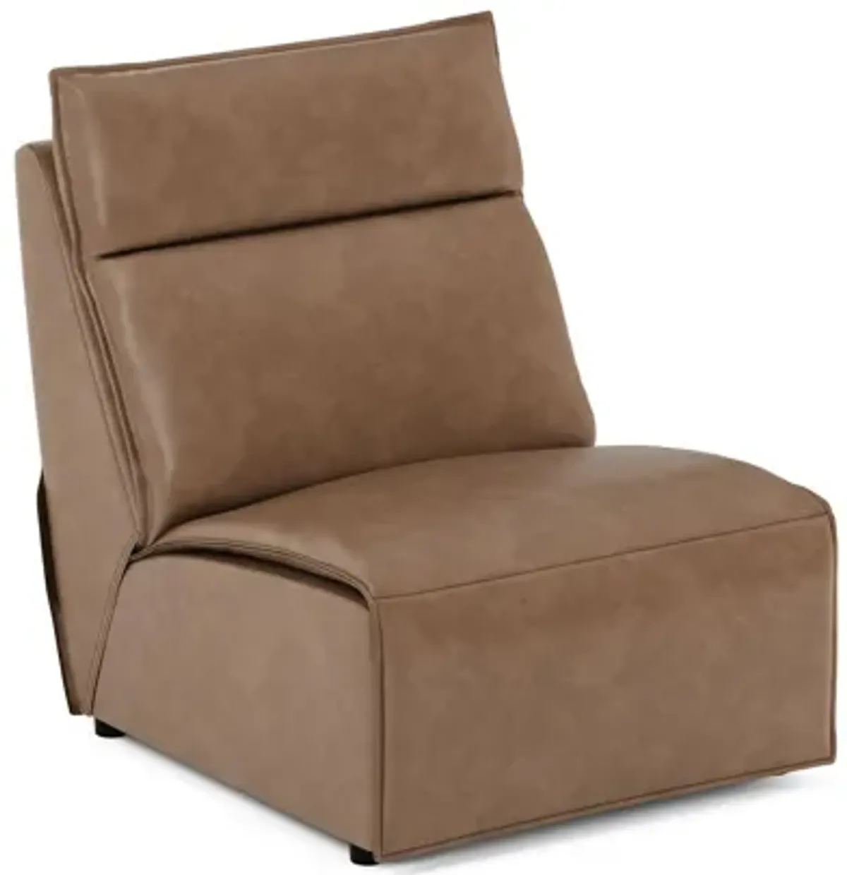 ModularTwo Brown Armless Chair