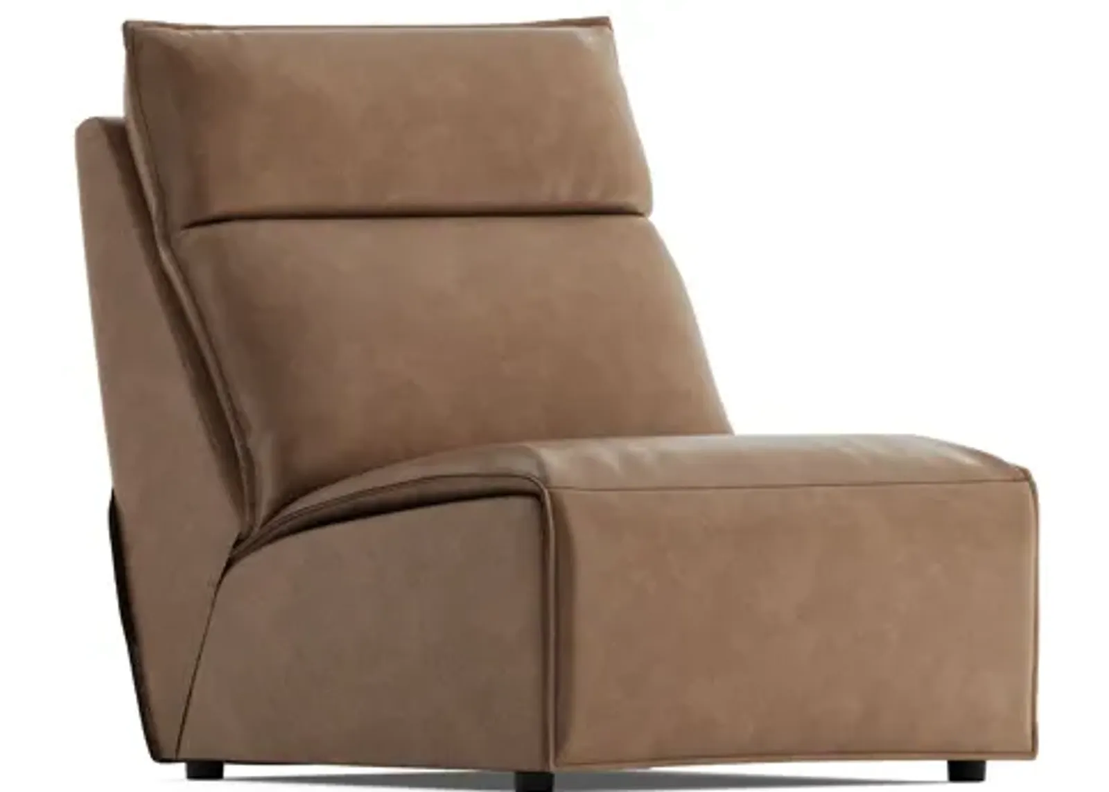 ModularTwo Brown Armless Chair