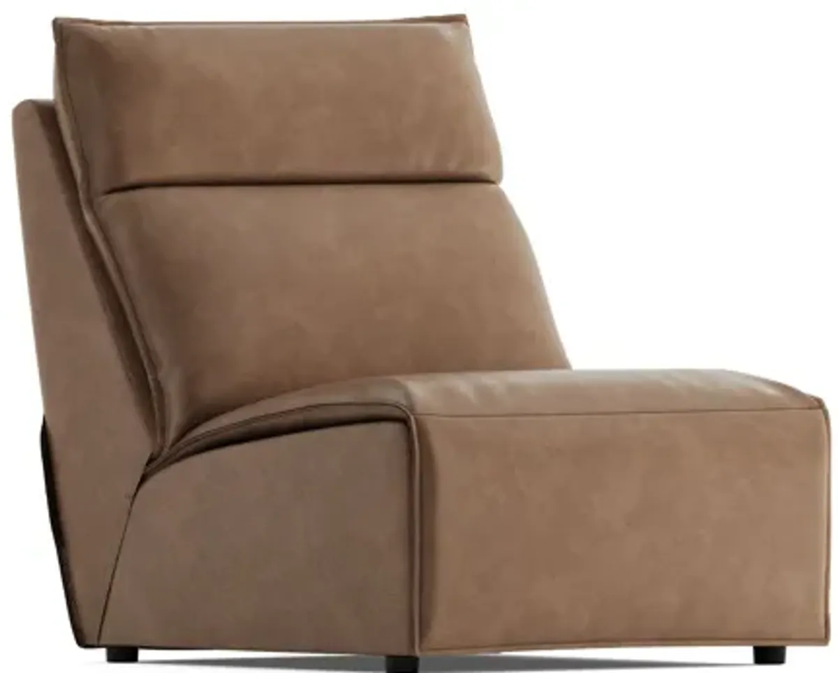 ModularTwo Brown Armless Chair