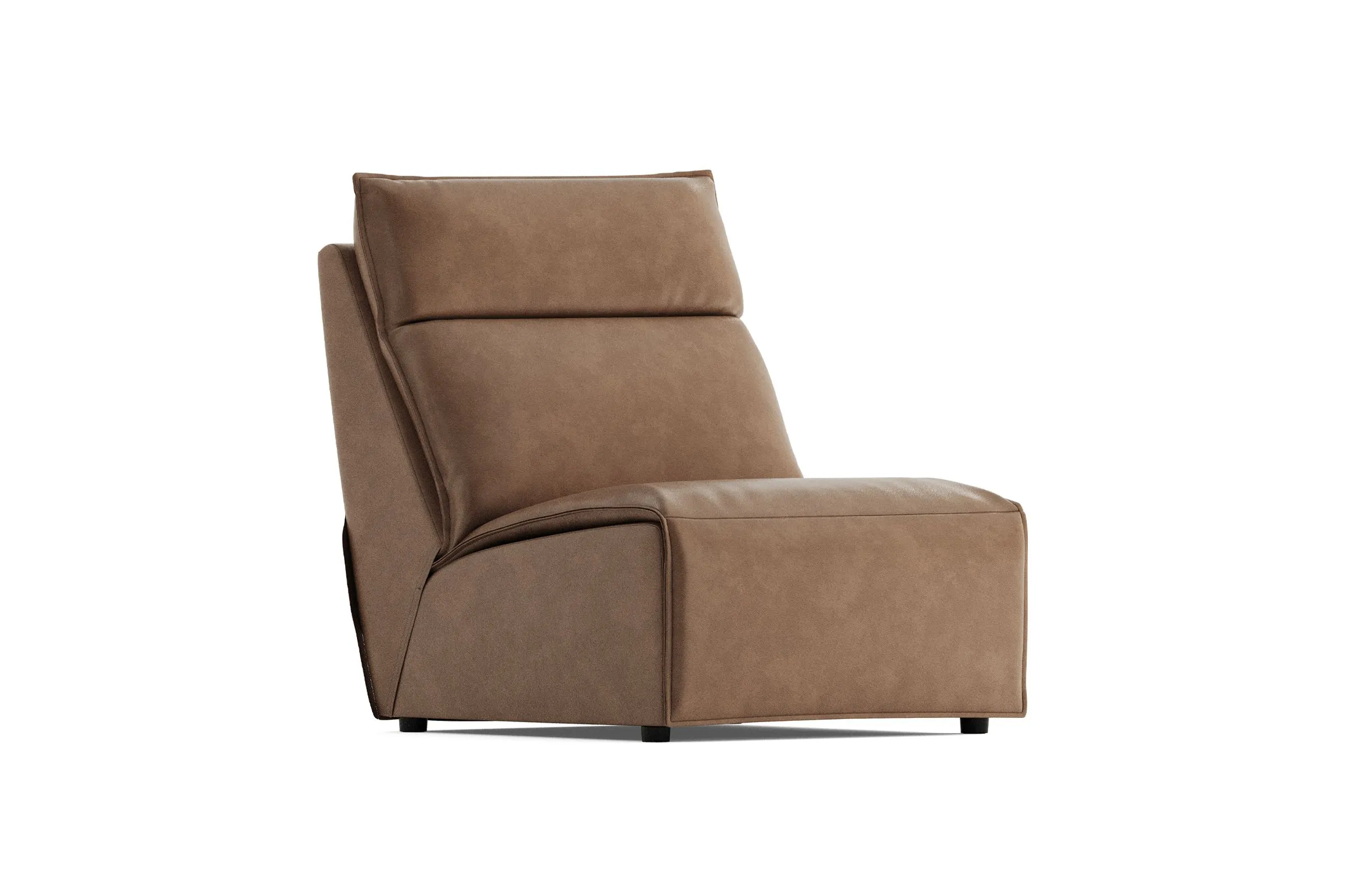 ModularTwo Brown Armless Chair