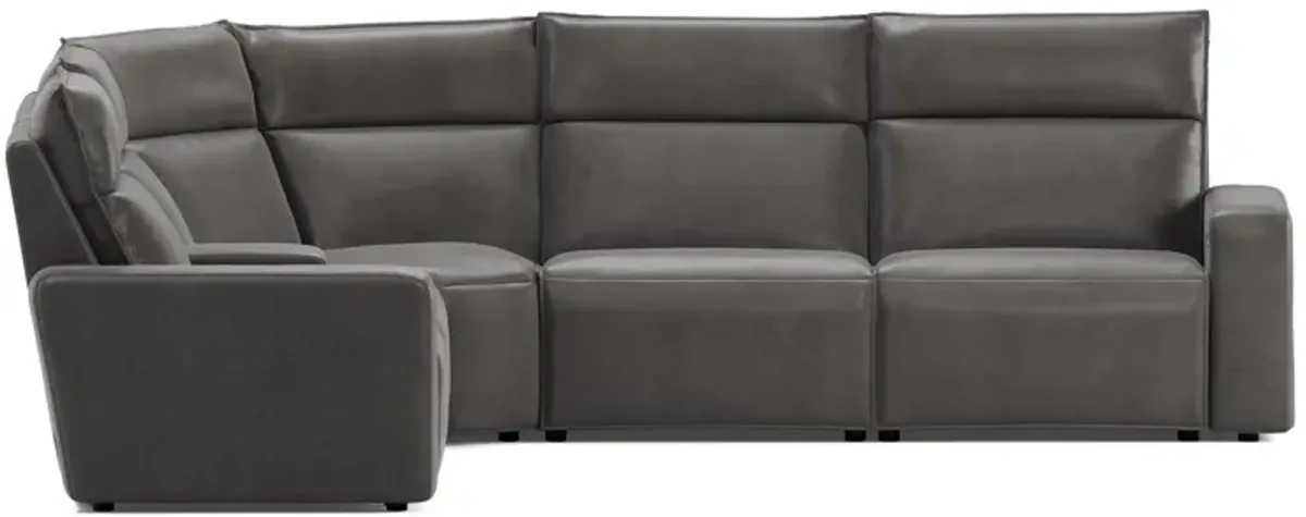 ModularTwo Grey 6-Piece Dual Power Reclining Sectional