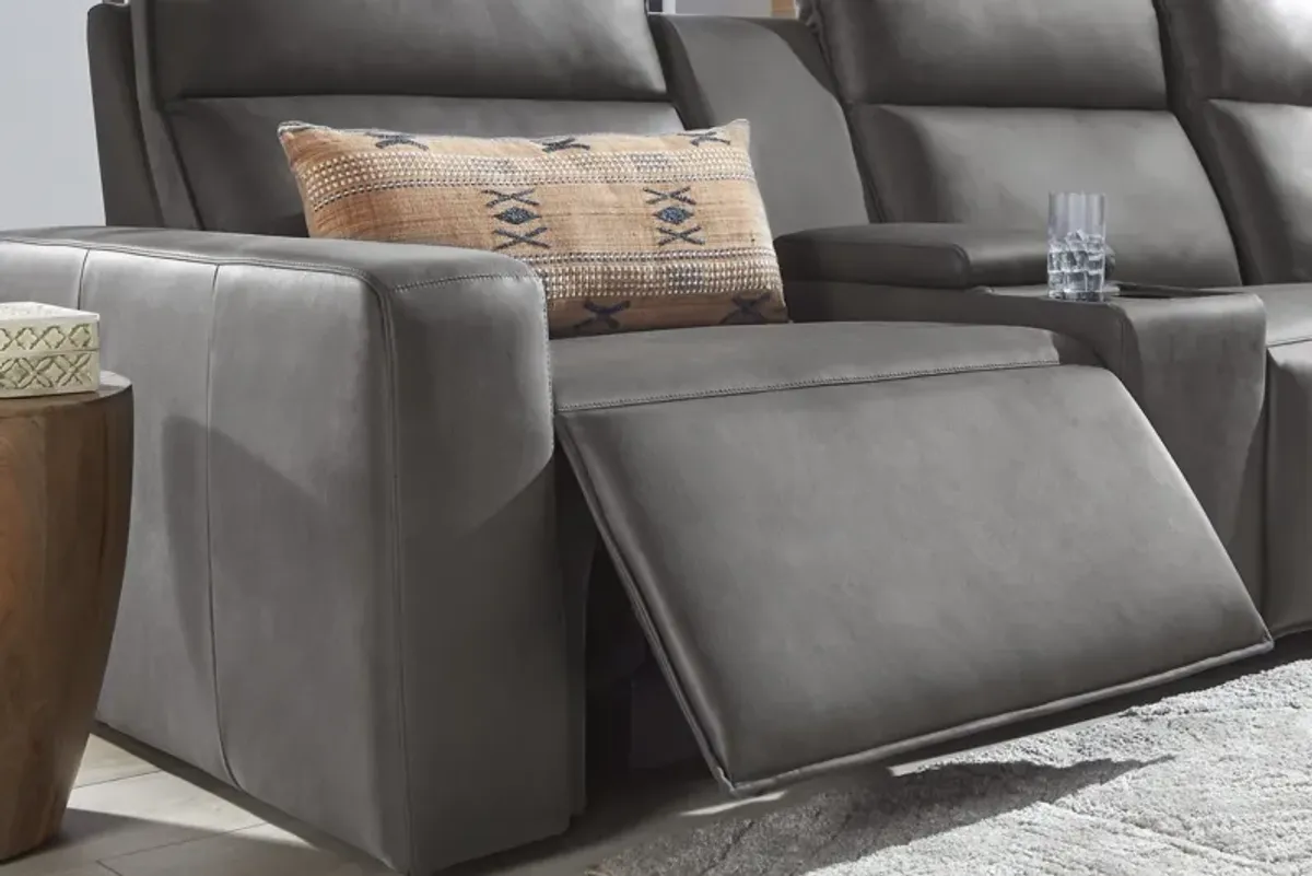 ModularTwo Grey 6-Piece Dual Power Reclining Sectional