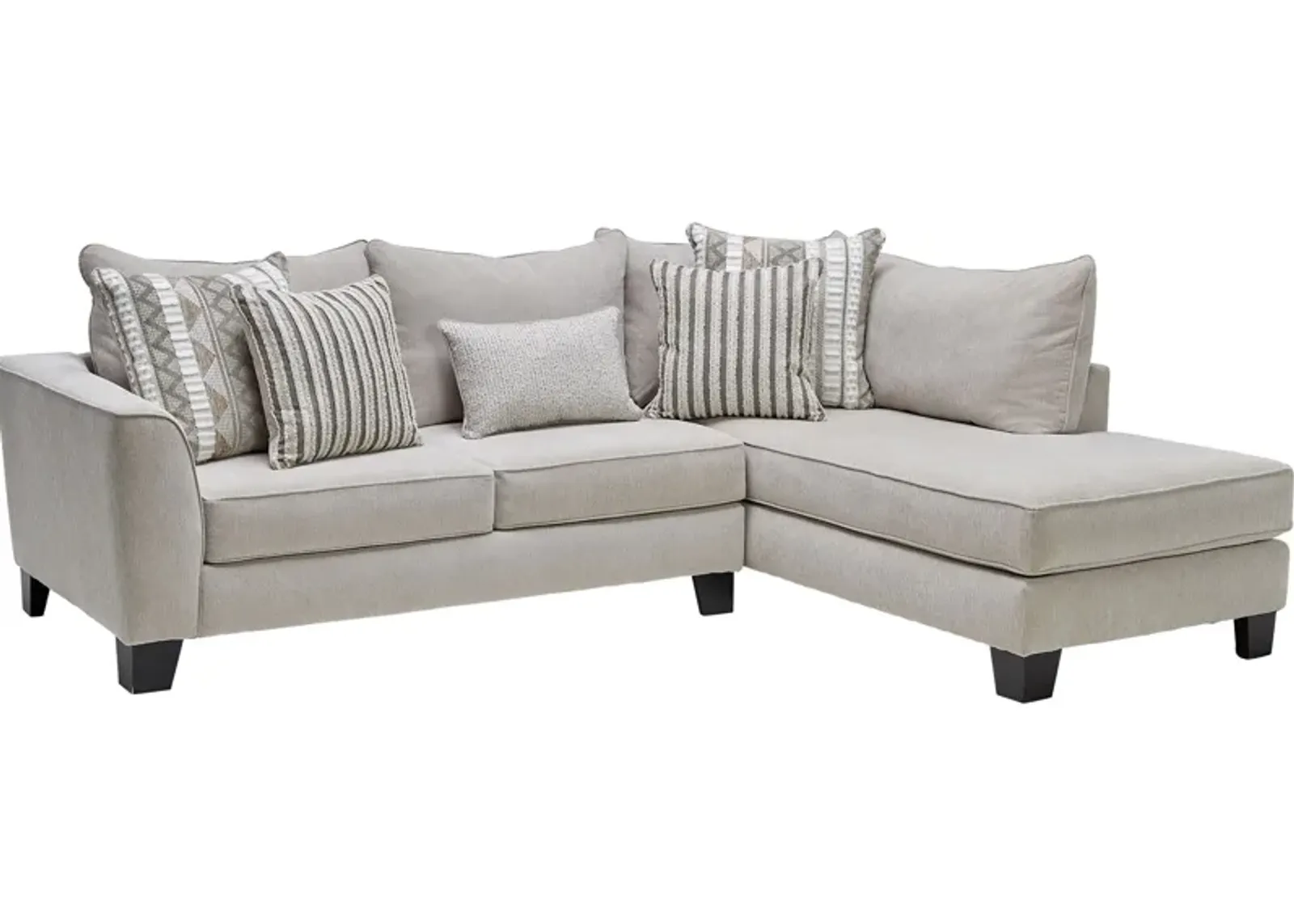 Bambi 2-Piece Sectional with Right Arm Facing Chaise