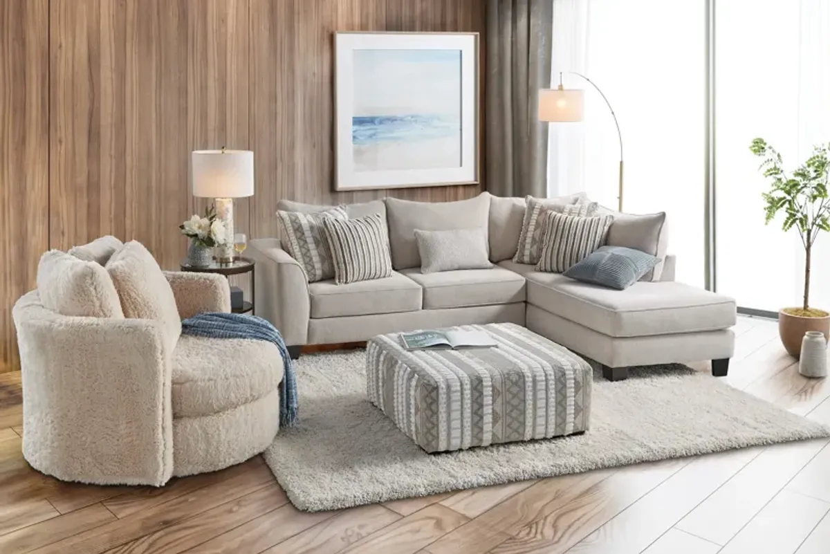 Bambi Sand Swivel Pod Chair