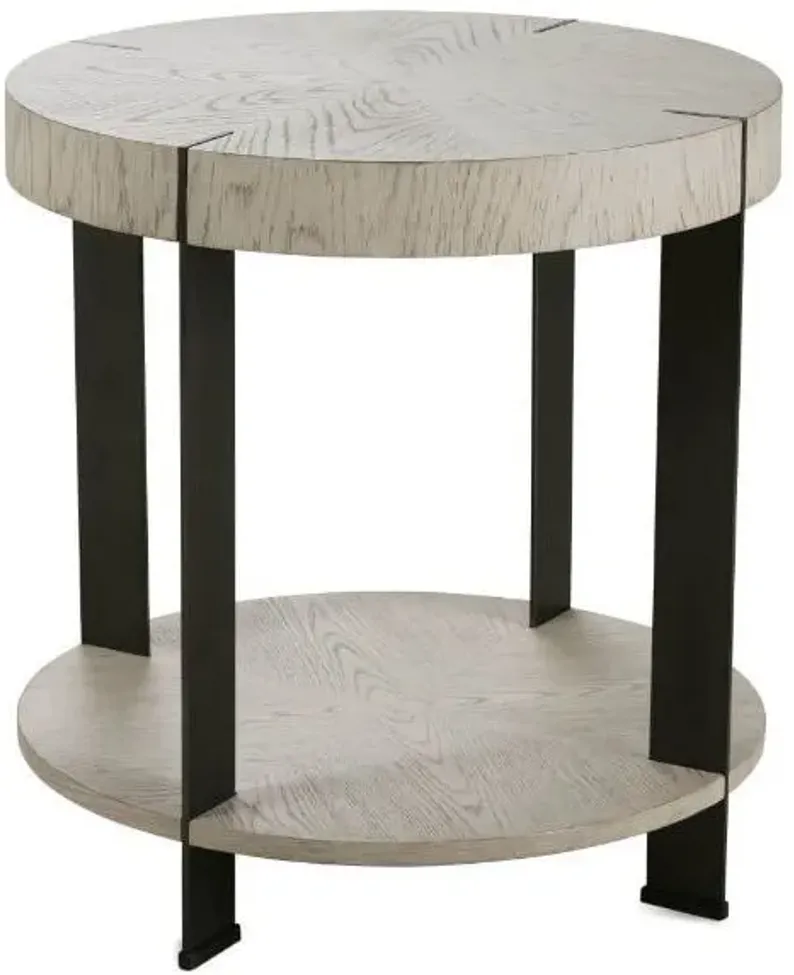 Halo Round End Table by Rowe