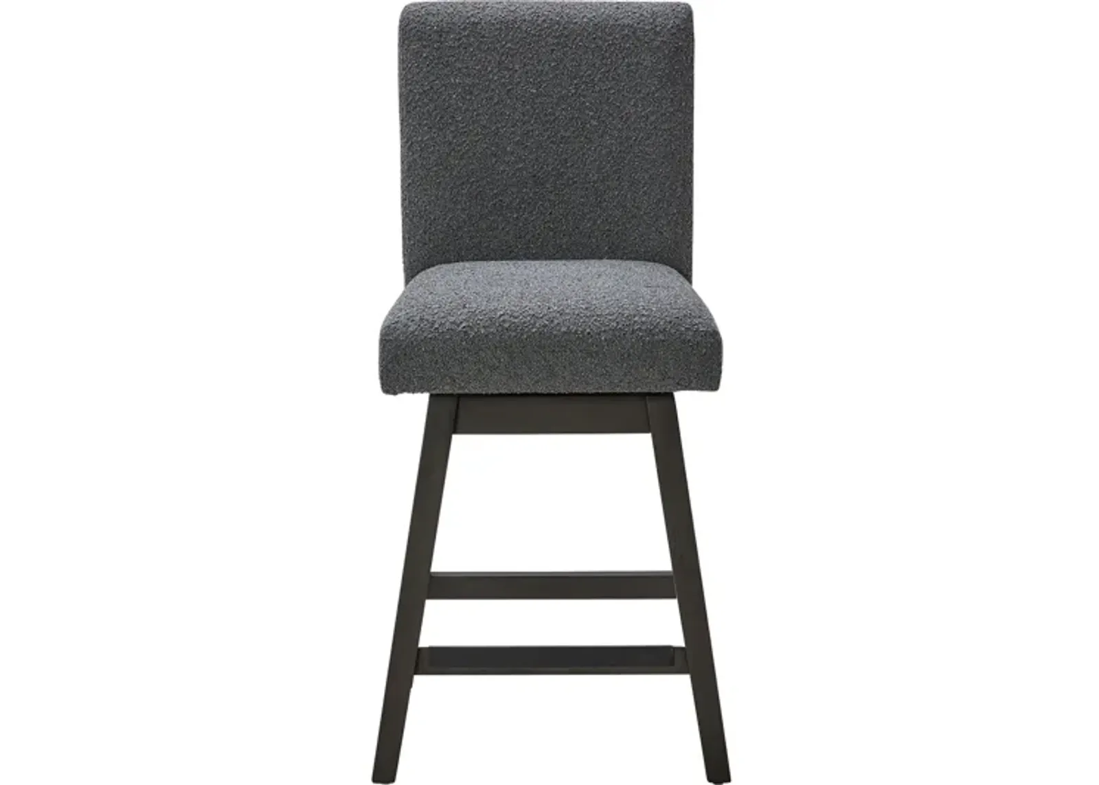 Emmy Grey Swivel Counter Stool