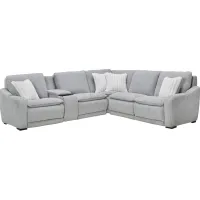 Bliss 6-Piece Dual Power Reclining Sectional with 3 Reclining Seats