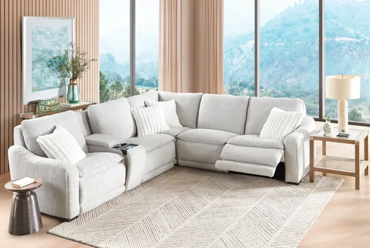 Bliss 6-Piece Dual Power Reclining Sectional with 2 Reclining Seats