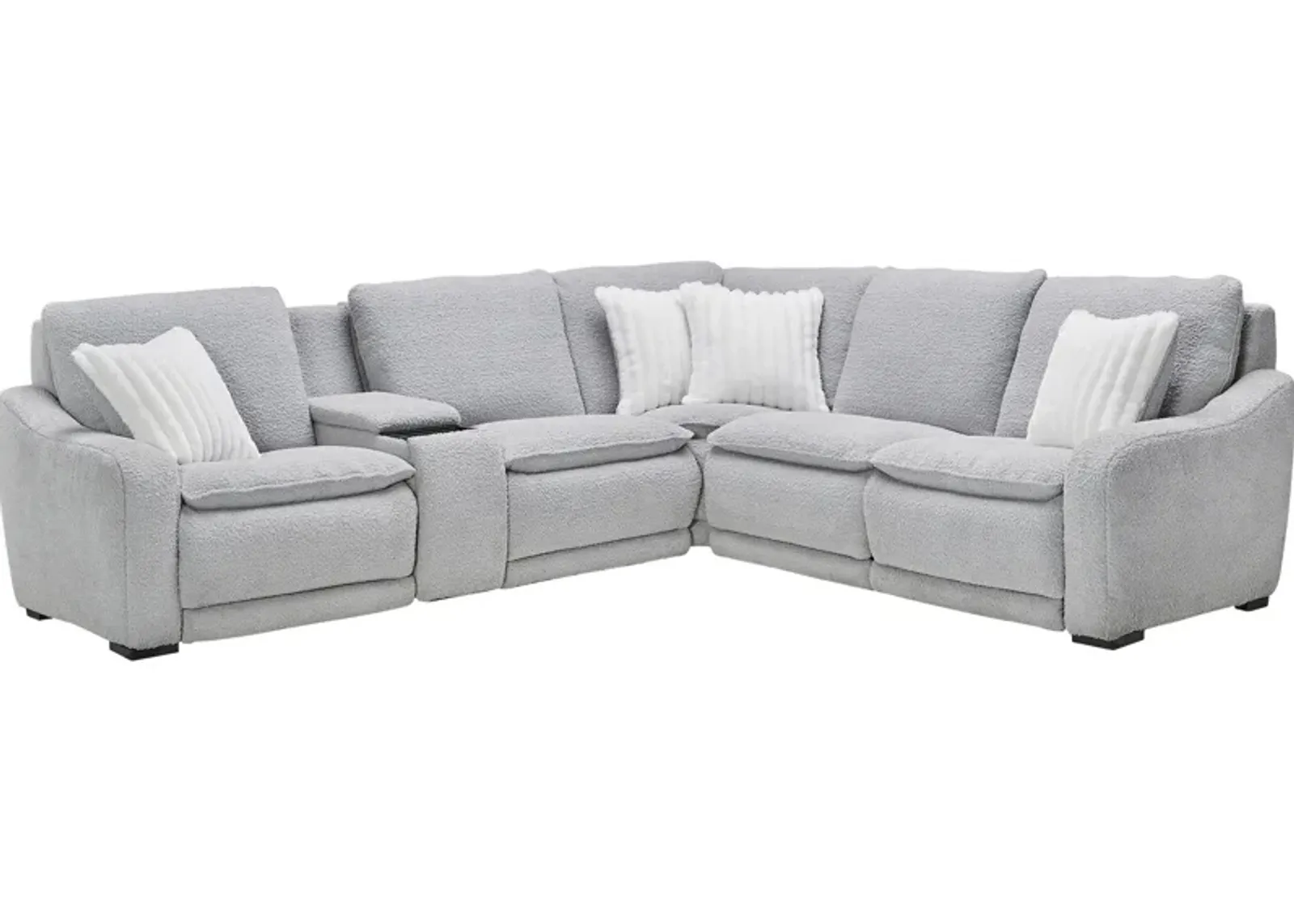 Bliss 6-Piece Dual Power Reclining Sectional with 2 Reclining Seats