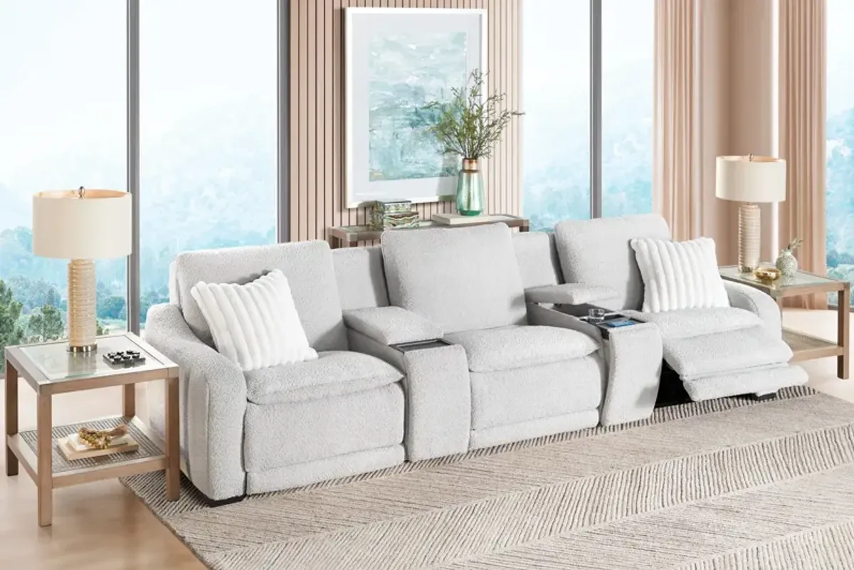 Bliss 5-Piece Dual Power Reclining Sofa with E-Console