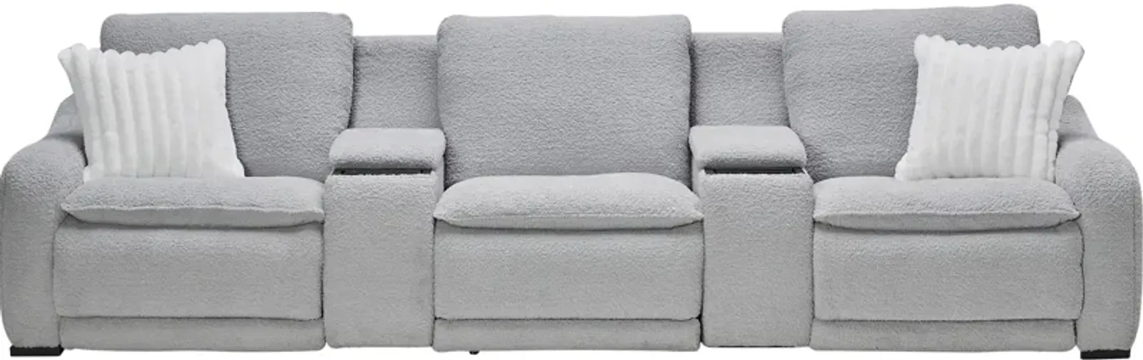 Bliss 5-Piece Dual Power Reclining Sofa with E-Console