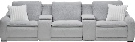 Bliss 5-Piece Dual Power Reclining Sofa with E-Console