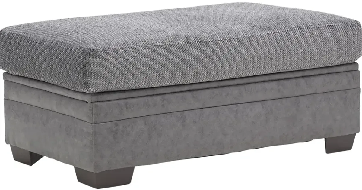 Pax Grey Ottoman