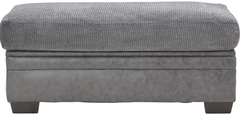 Pax Grey Ottoman