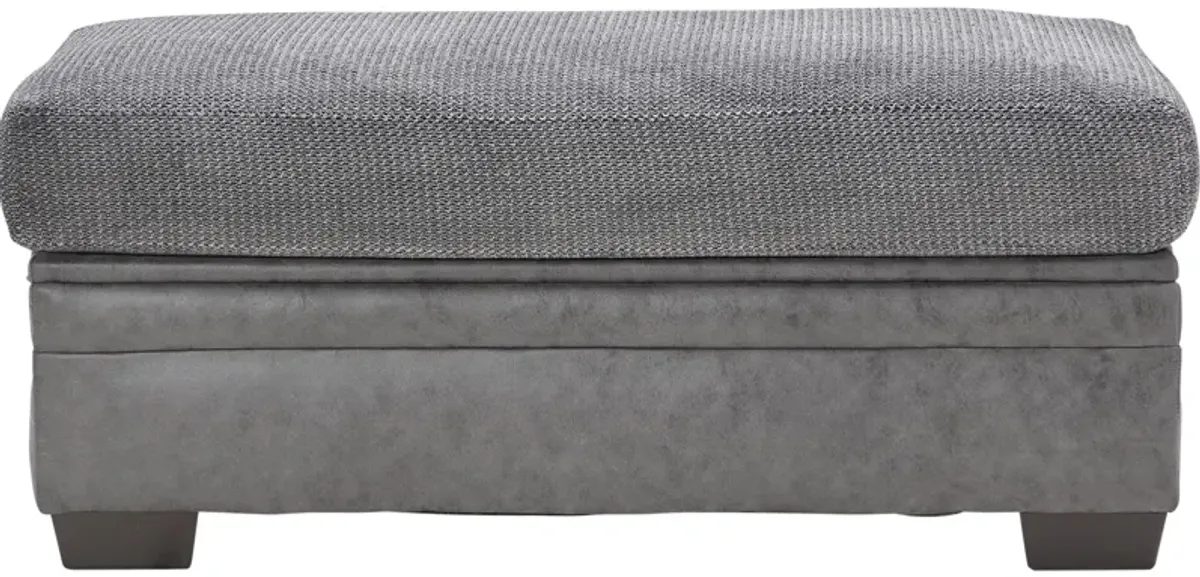 Pax Grey Ottoman