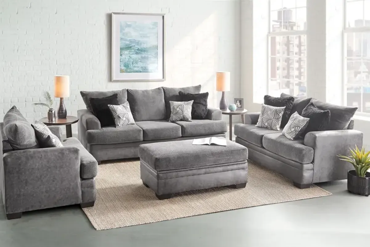 Pax Grey Loveseat