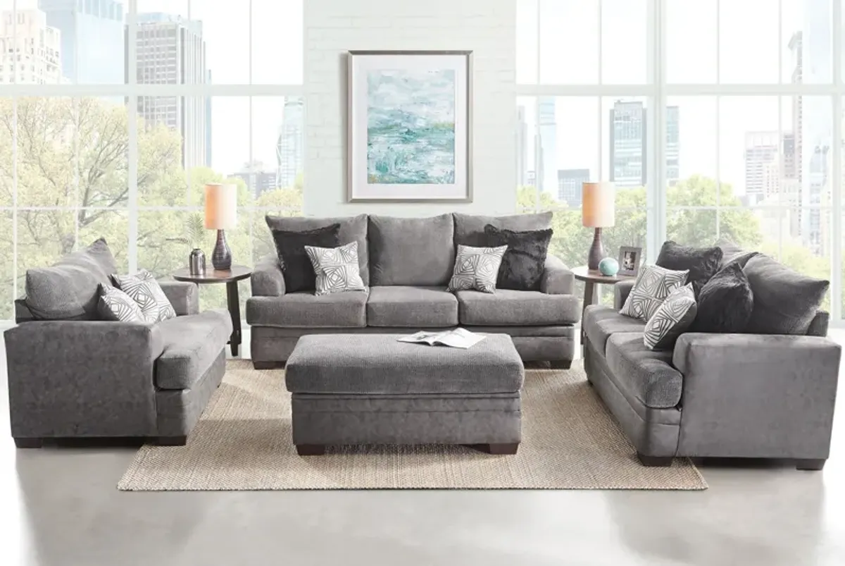 Pax Grey Loveseat