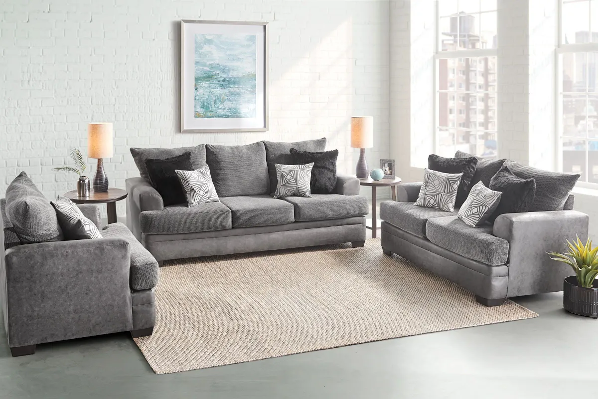 Pax Grey Loveseat