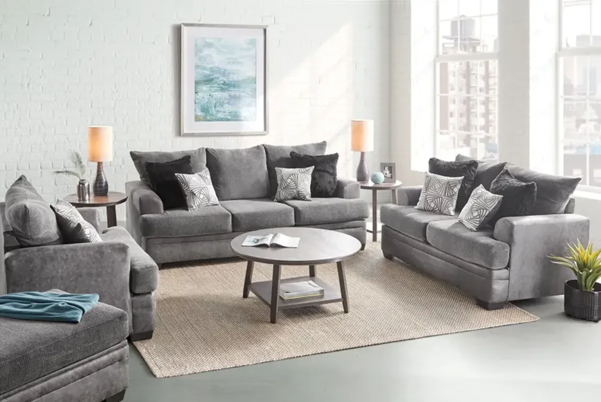 Pax Grey Loveseat