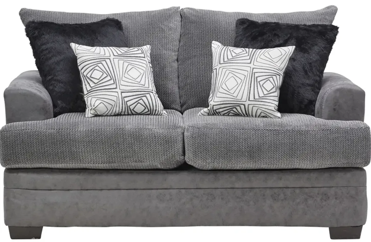 Pax Grey Loveseat