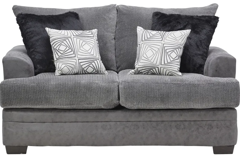 Pax Grey Loveseat